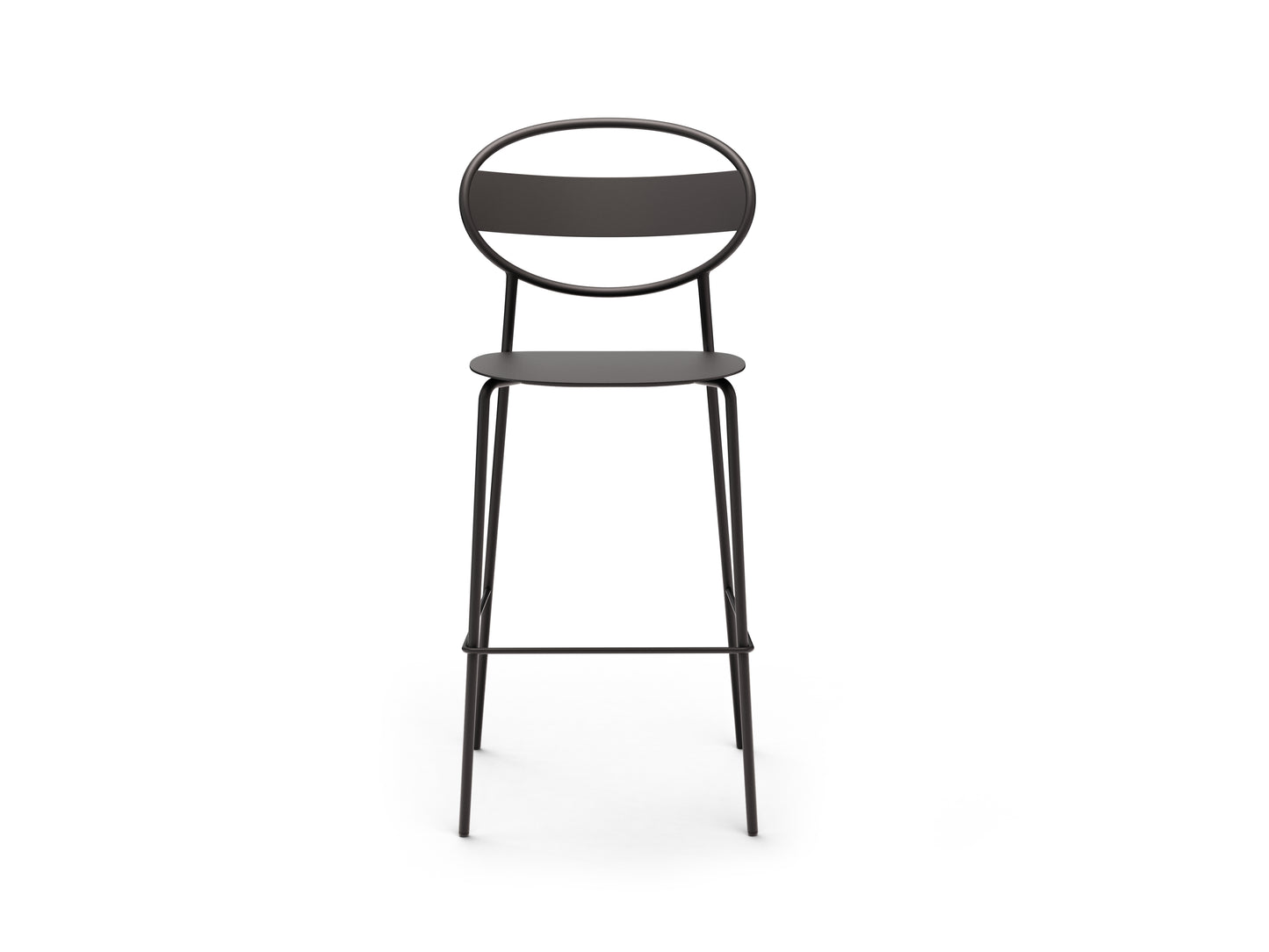 Sole Counter Stool All Metal Black