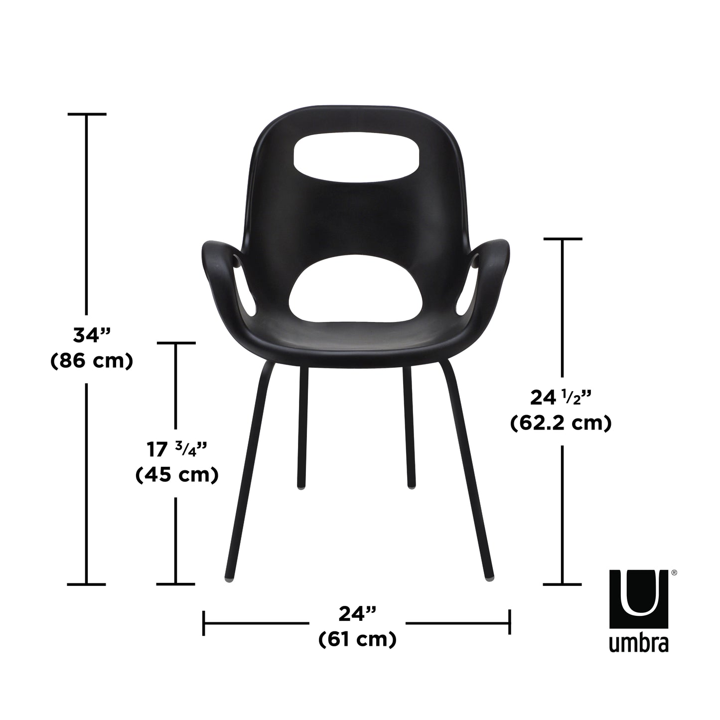 Umbra Oh Chair Matte Black