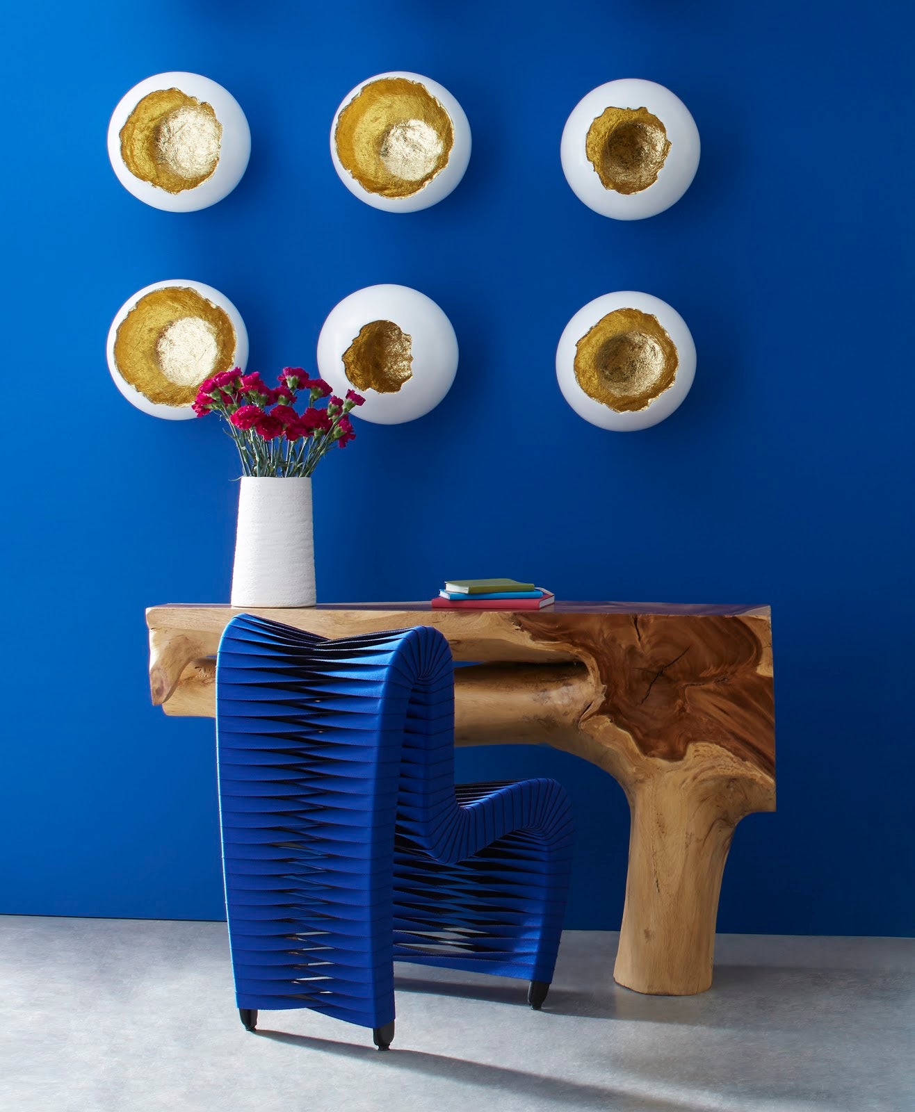 Seat Belt Dining Chair, Blue/Black