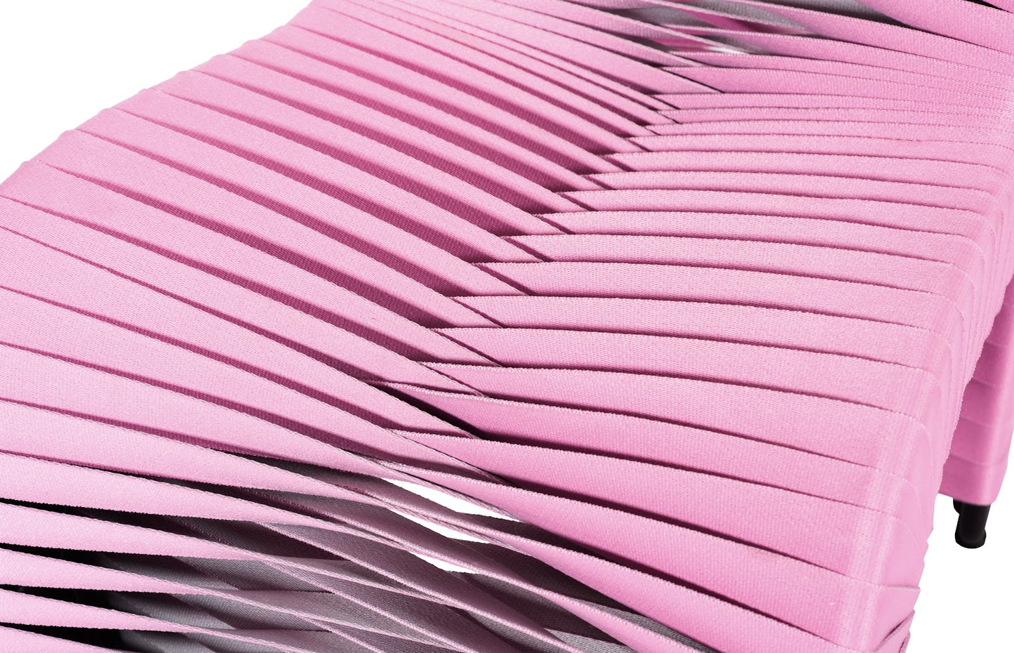 Seat Belt Dining Chair, Pink/White