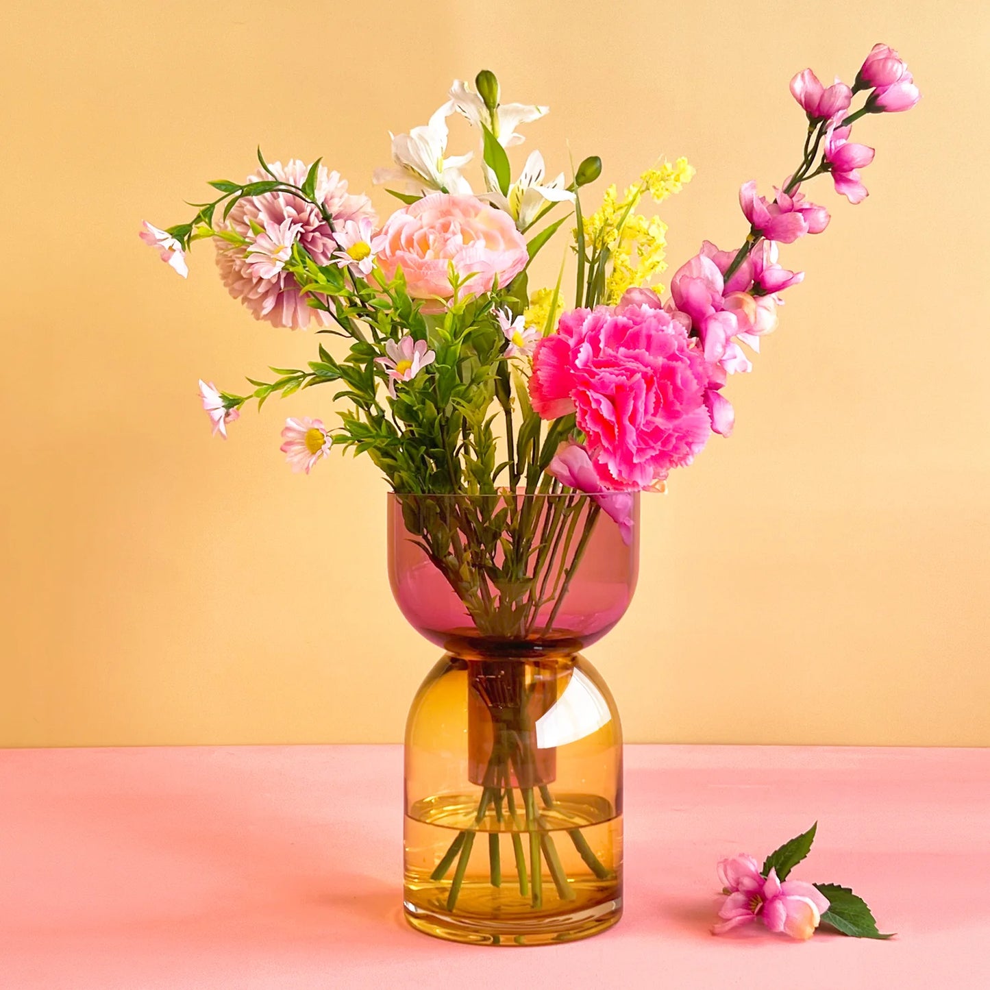 Cloudnola Flip Med Pink & Yellow - Vase