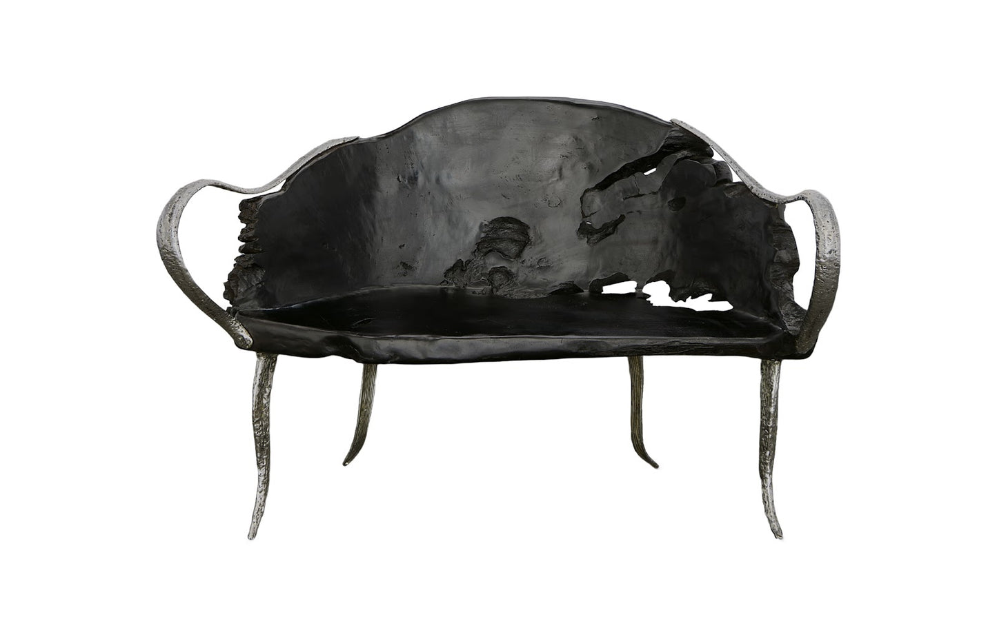 Graven Live Edge Bench, Black