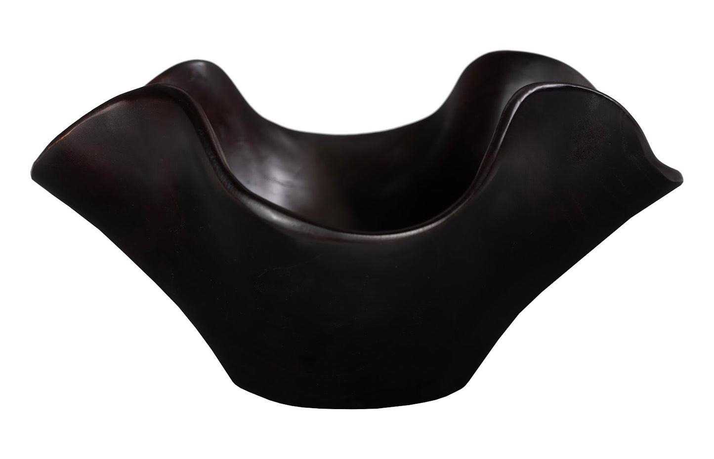 Teak Wood Bowl, Black