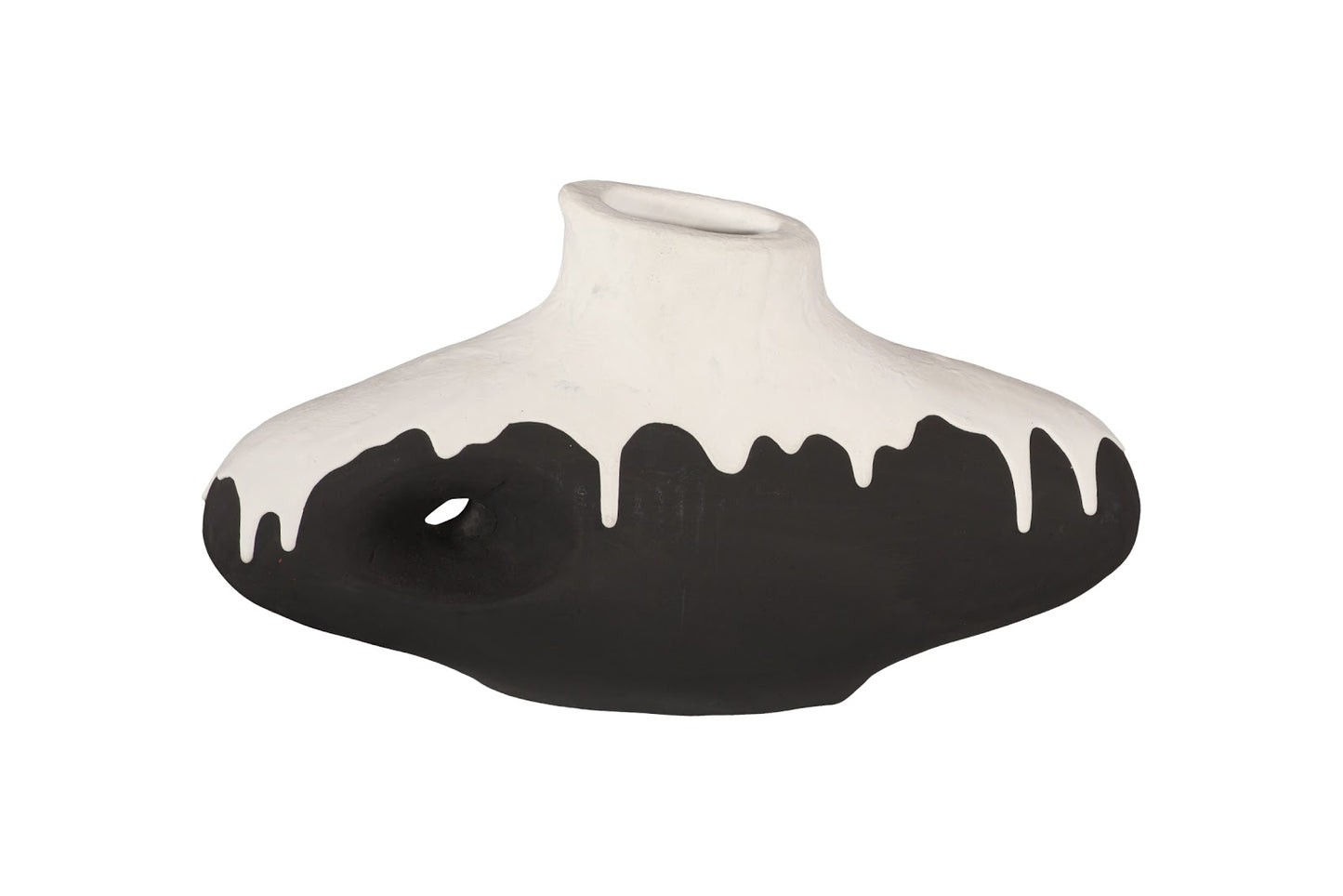 Porcelain Drip Vase, Wide