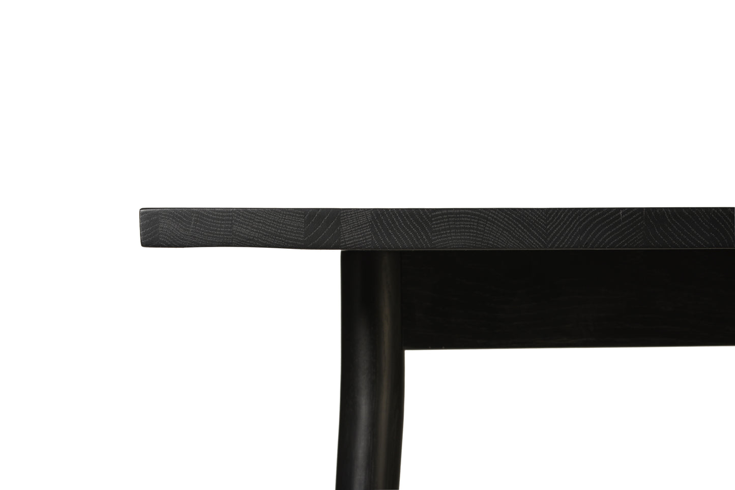 Mia Dining Table / BLACK ASH FRAME, BLACK ASH VENEERED MDF TOP