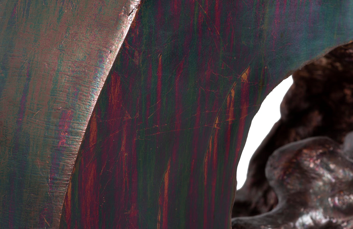 Plateada Hollow Console, Copper Patina Finish