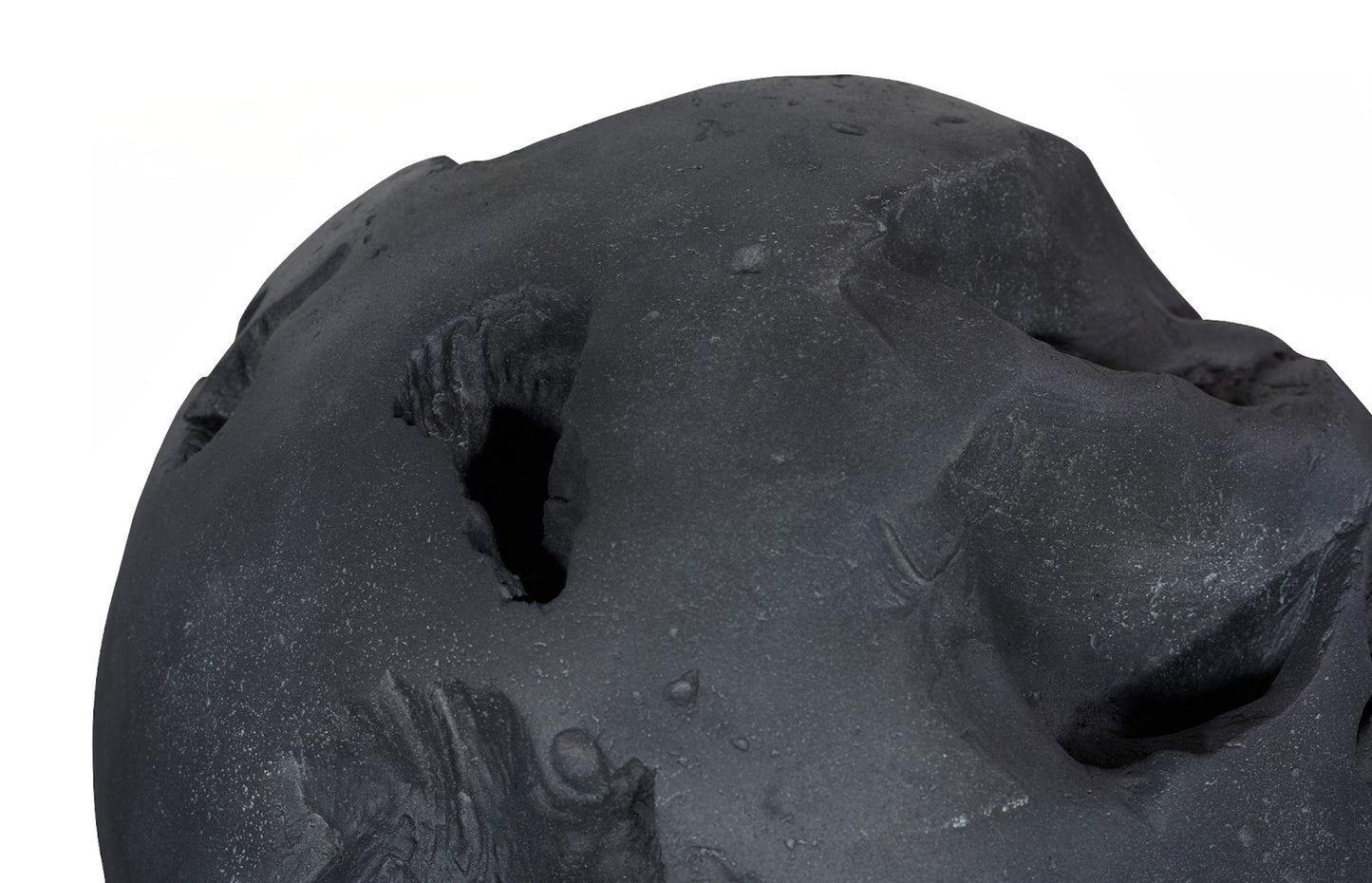 Cast Root Floor Ball, LG, Charcoal Stone