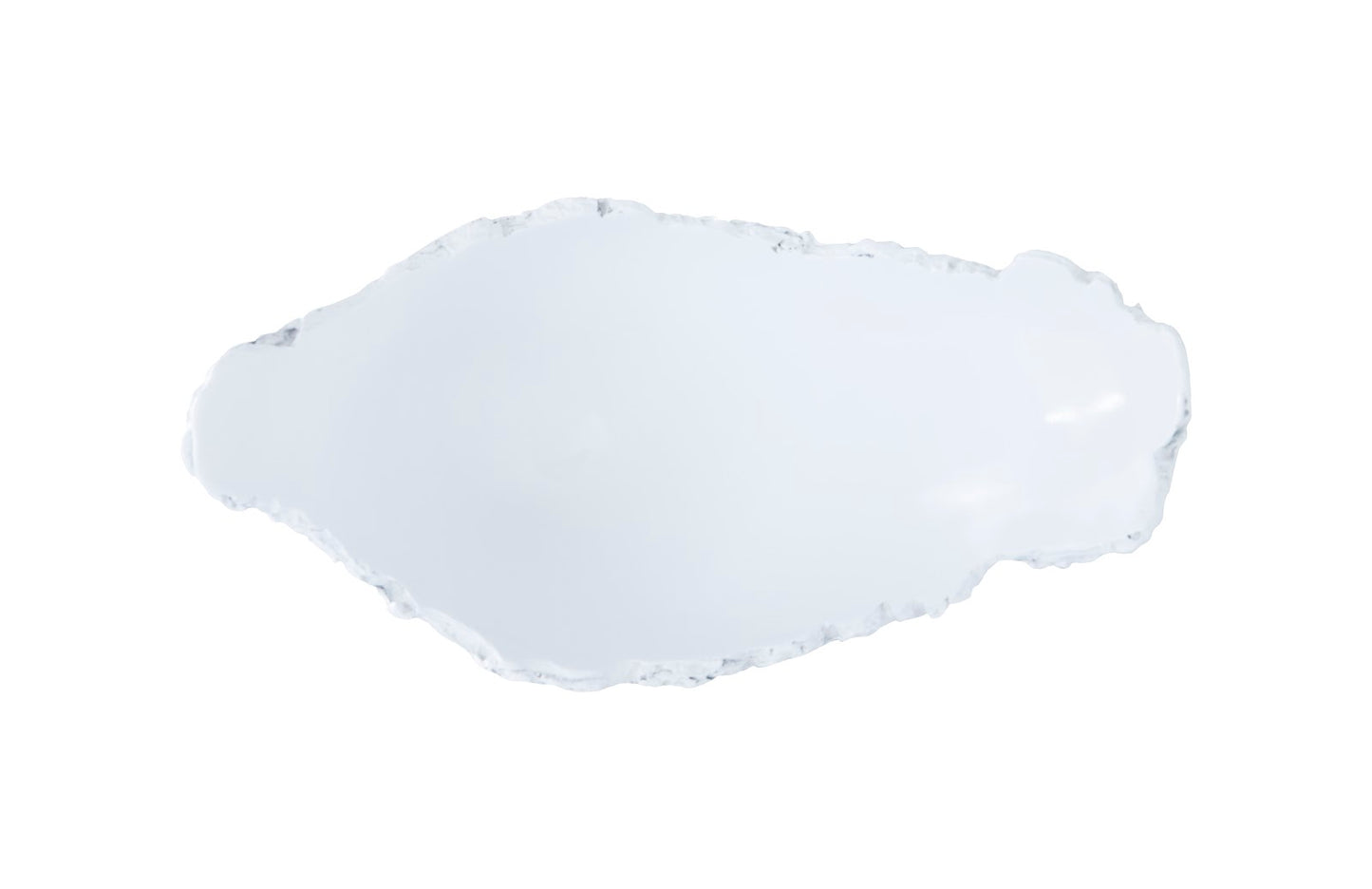 Burled Vase, Glossy White