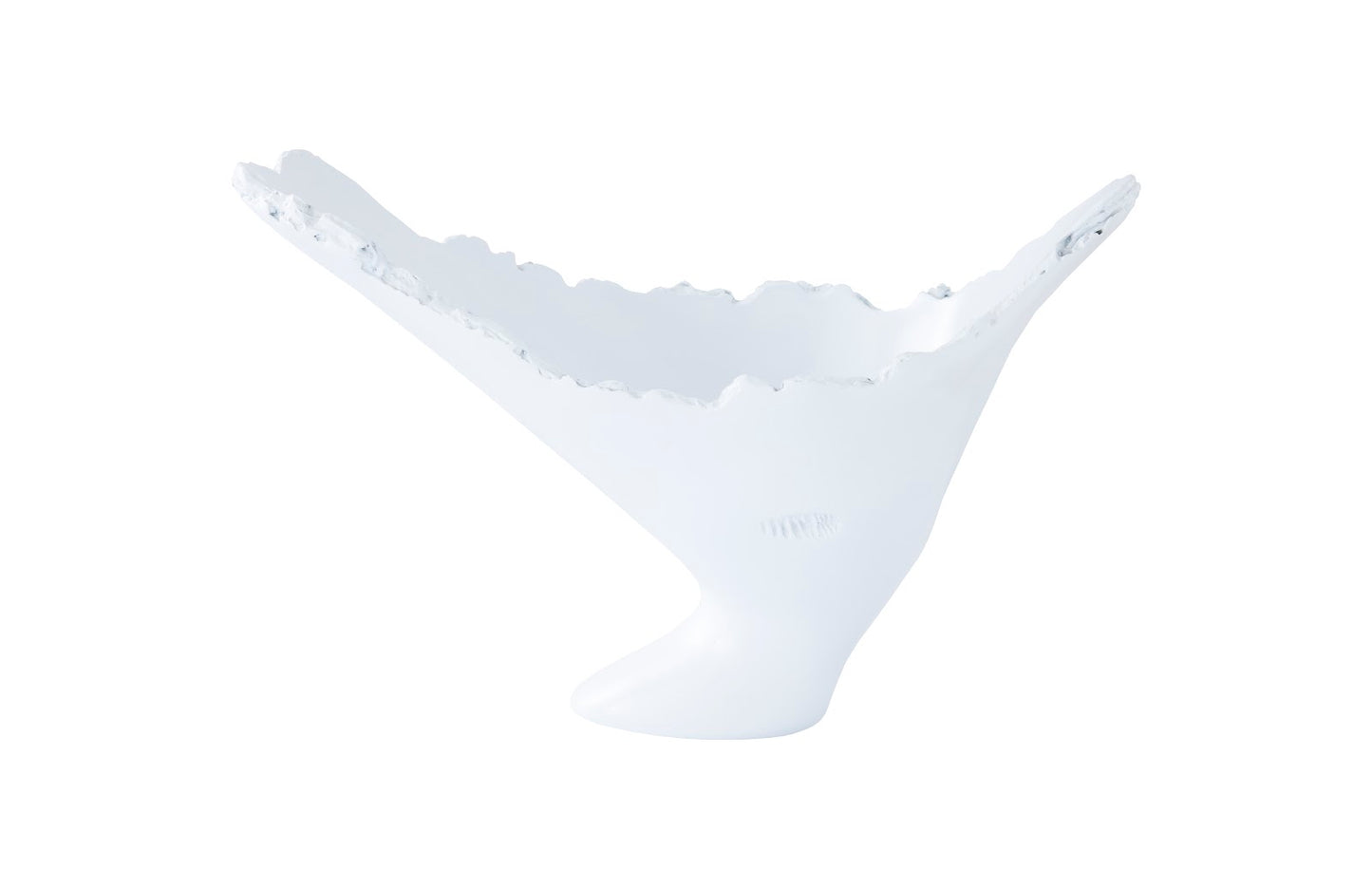 Burled Vase, Glossy White