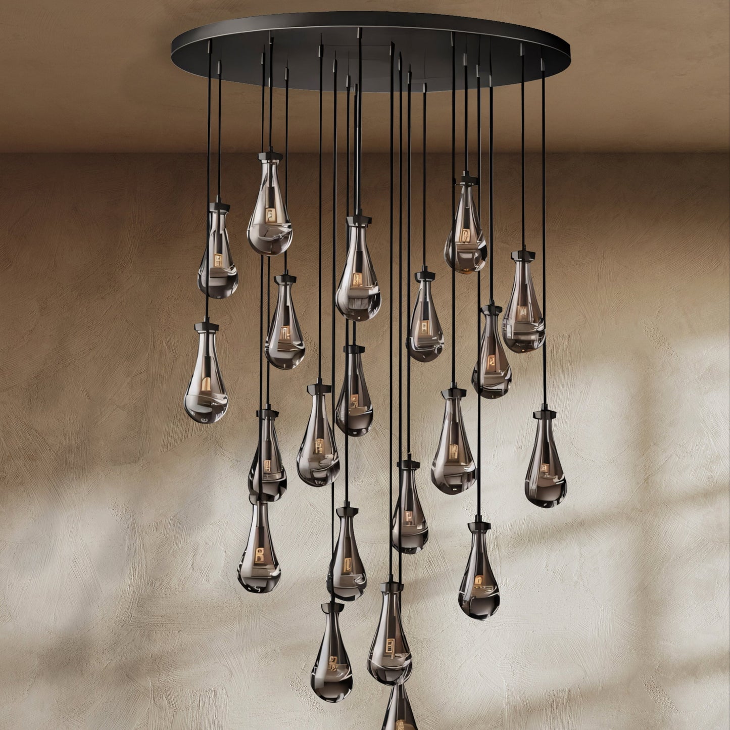 Pulcher Glass Tears Chandelier