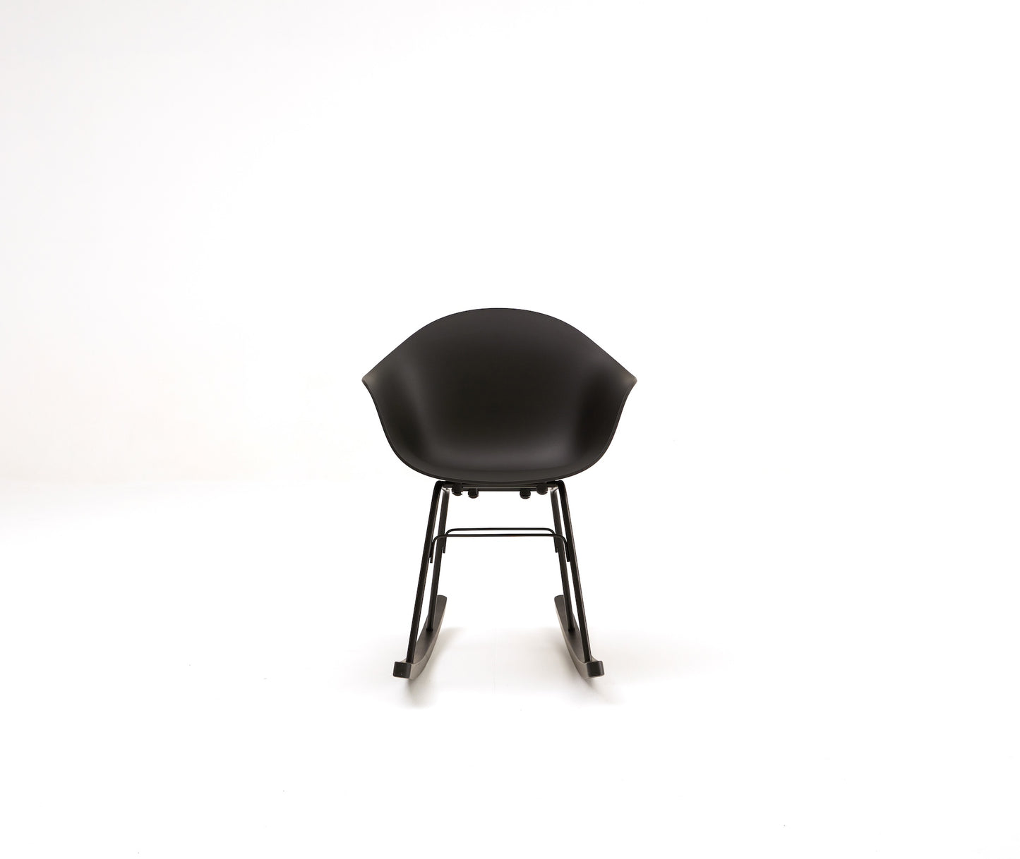 TA Rocking Chair /Black Metal&Wood Base / Black Seat