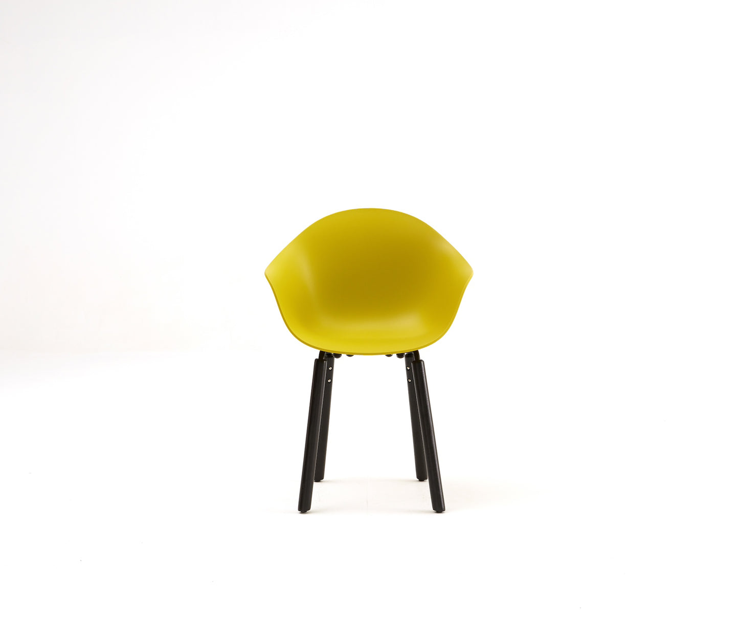 TA Armchair / Yi Base Black Stained Oak / Mustard Seat