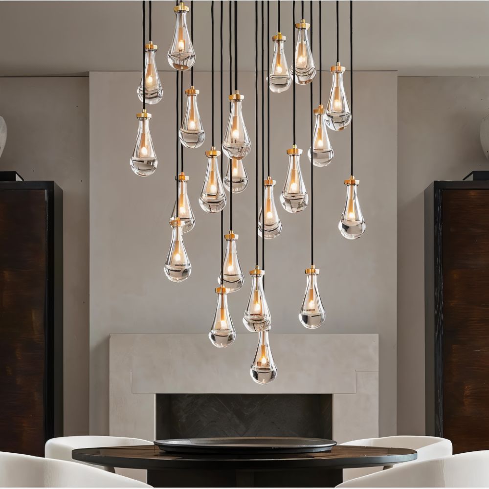 Pulcher Glass Tears Chandelier