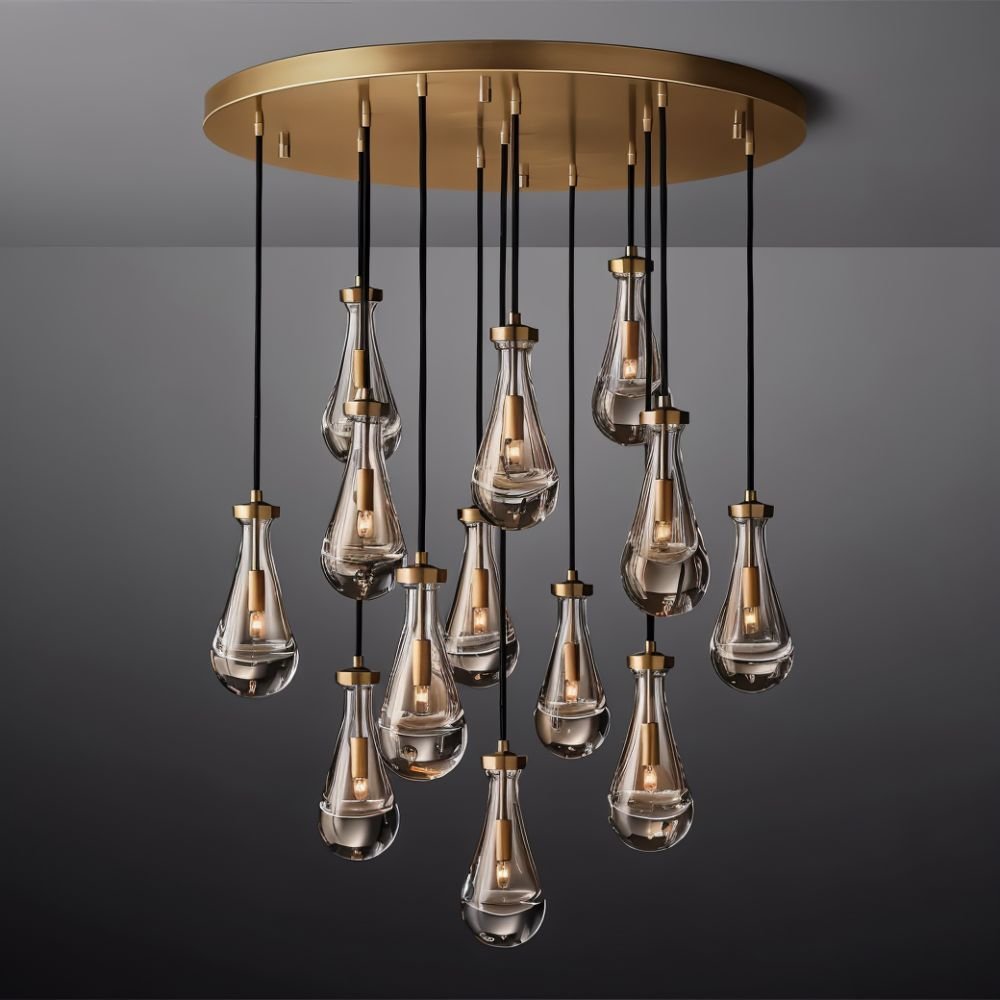 Pulcher Glass Tears Chandelier
