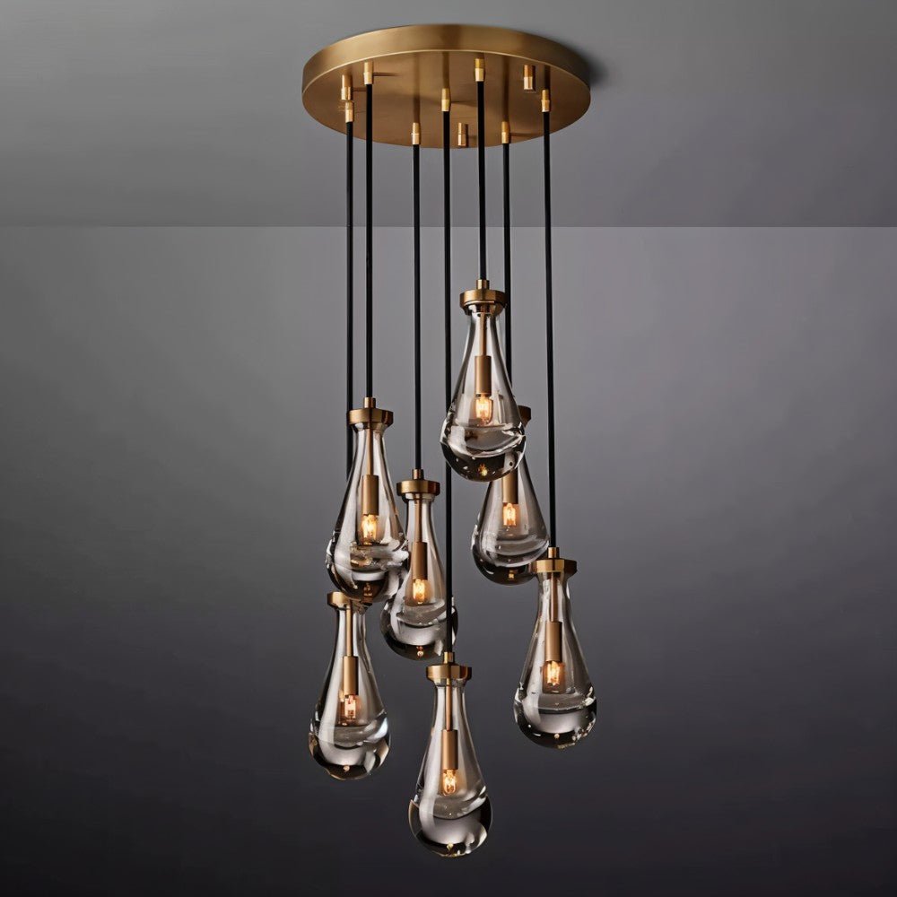 Pulcher Glass Tears Chandelier
