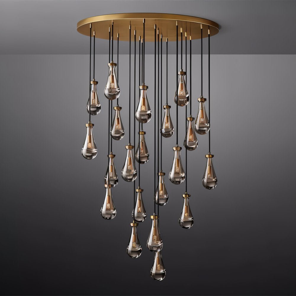 Pulcher Glass Tears Chandelier