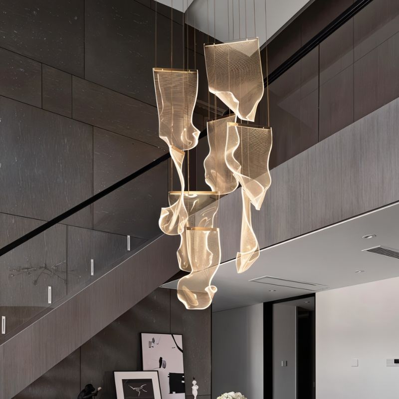 Sheets Chandelier (Rectangle Ceiling Mount)