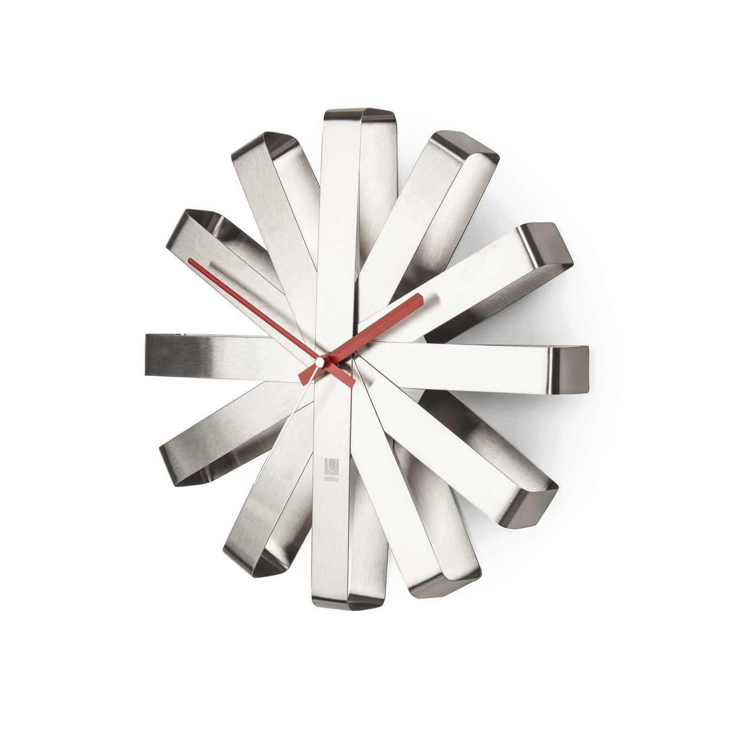 Umbra Ribbon Wall Clock / Steel