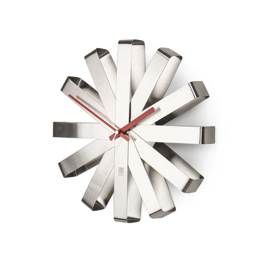 Umbra Ribbon Wall Clock / Steel