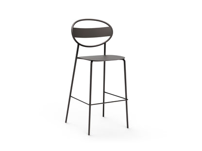 Sole Counter Stool All Metal Black