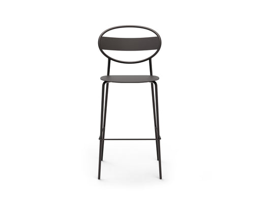 Sole Counter Stool All Metal Black