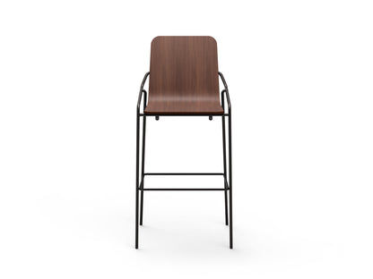 Dupont Counter Stool With Black -Walnut