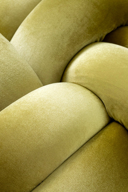 (M) Citron Knot Ottoman