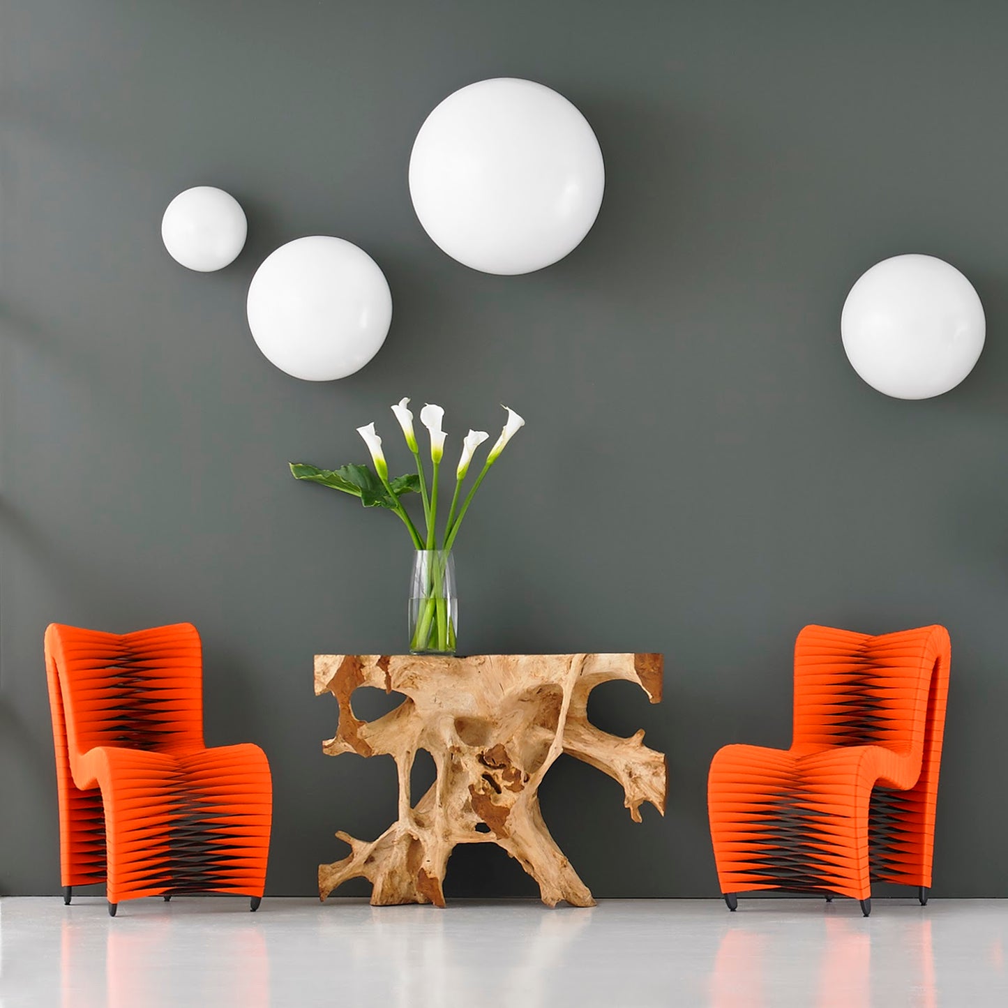 Seat Belt Dining Chair, Orange