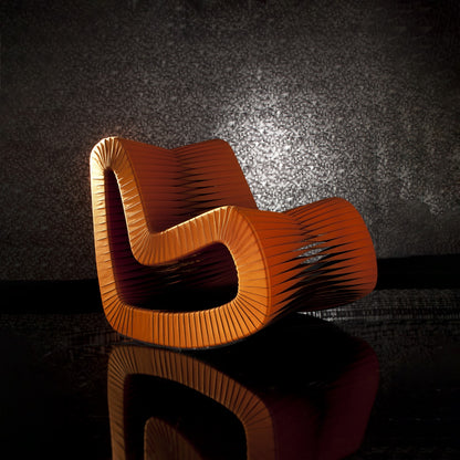Seat Belt Rocking Chair, Orange