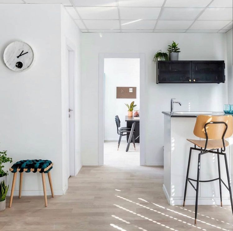 Petrol Velvet Woven Stool