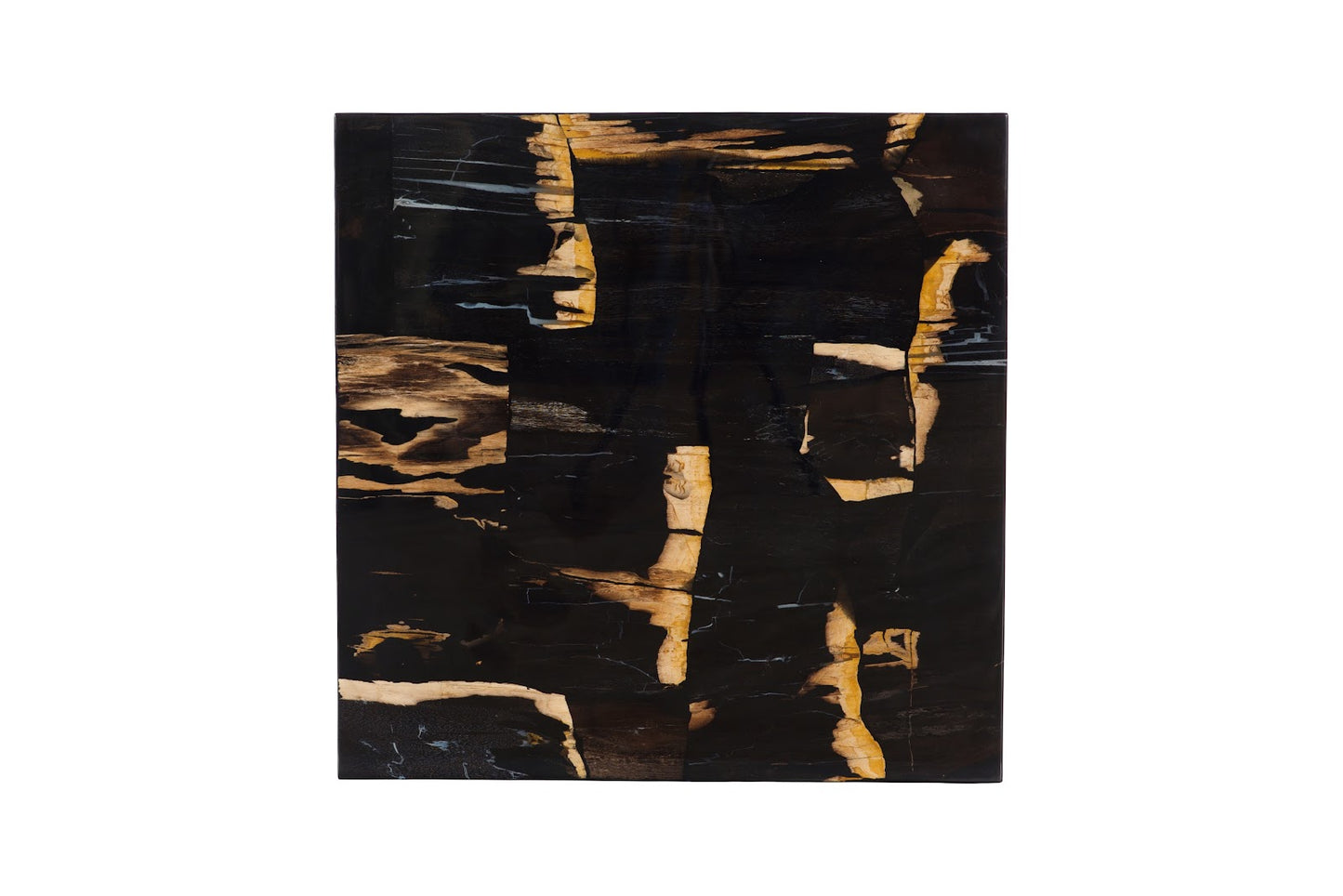 Petramosaic Coffee Table, With Brass Leg