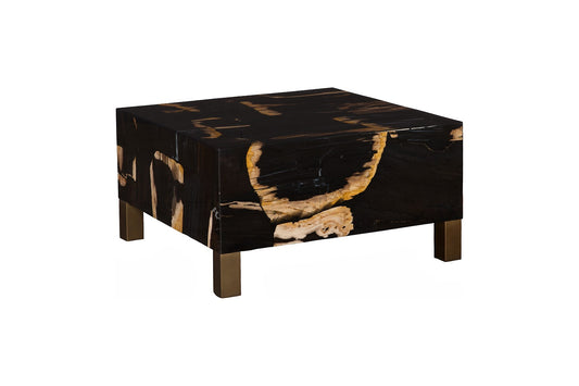 Petramosaic Coffee Table, With Brass Leg