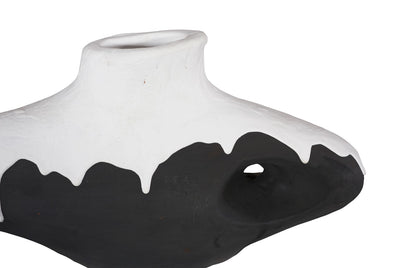 Porcelain Drip Vase, Wide