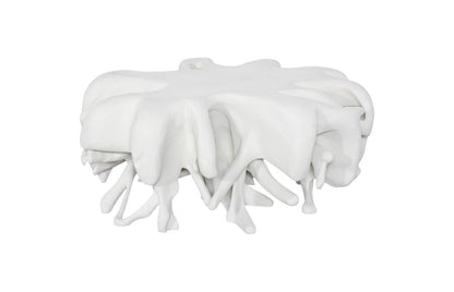 Cast Coffee Table Round, White Stone