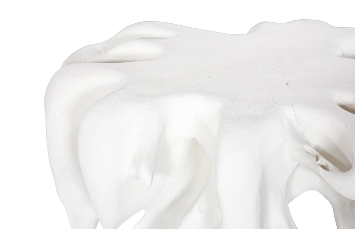 Cast Coffee Table Round, White Stone