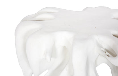 Cast Coffee Table Round, White Stone