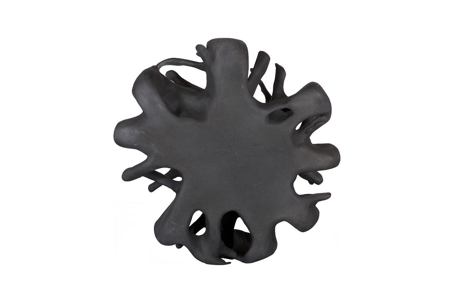 Cast Coffee Table, Round, Charcoal Stone