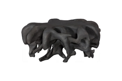 Cast Coffee Table, Round, Charcoal Stone