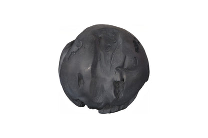 Cast Root Floor Ball, LG, Charcoal Stone