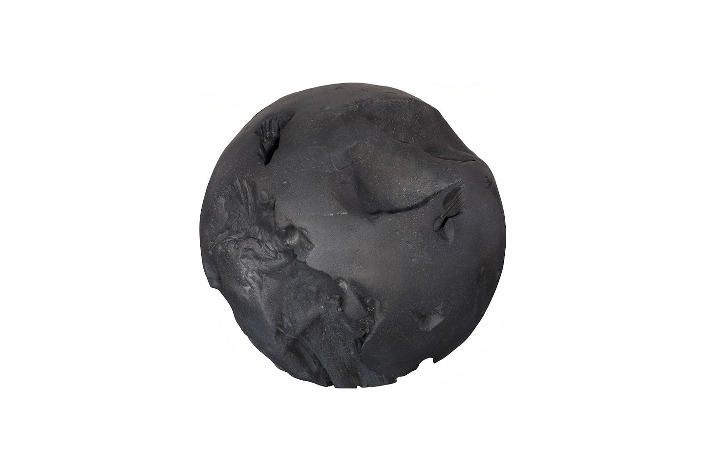 Cast Root Floor Ball, LG, Charcoal Stone