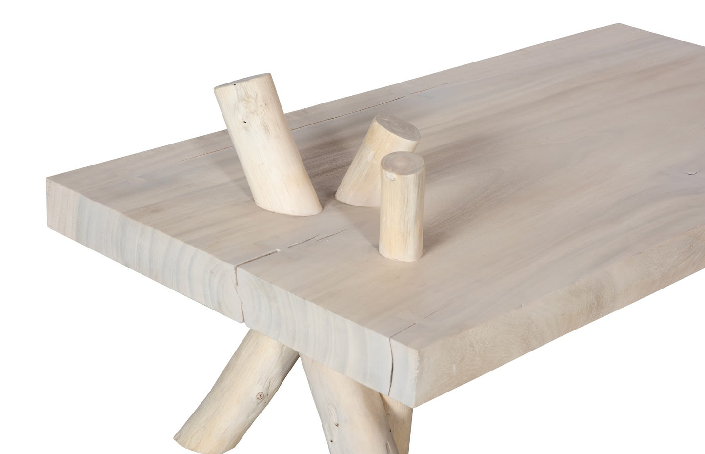 Branch Waterfall Coffee Table, Bleached