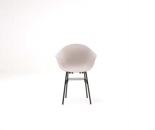 TA Armchair / Er Base Black Powder Coated / Cool Grey Seat