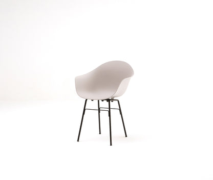 TA Armchair / Er Base Black Powder Coated / Cool Grey Seat