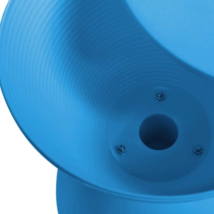 LeisureMod Boyd Storage Round Side End Table / Blue