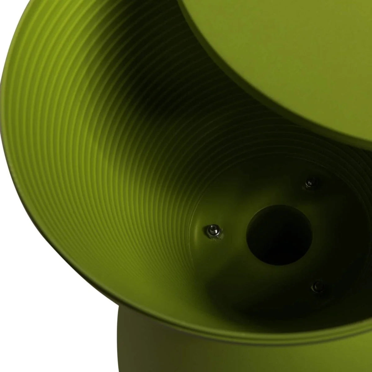 LeisureMod Boyd Storage Round Side End Table / Green