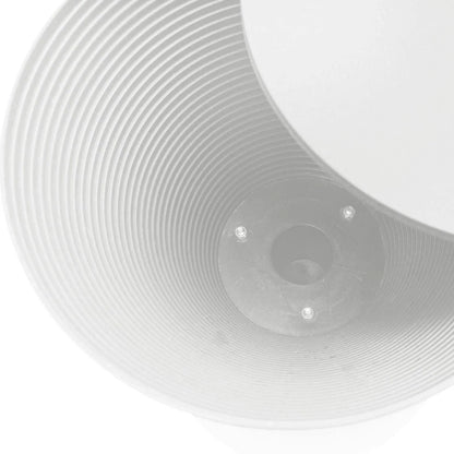 LeisureMod Boyd Storage Round Side End Table /White