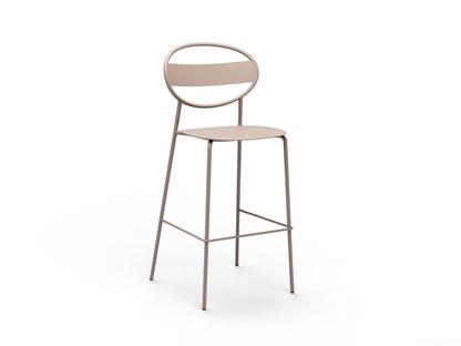 Sole Counter Stool All Metal Beige