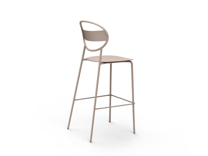 Sole Counter Stool All Metal Beige