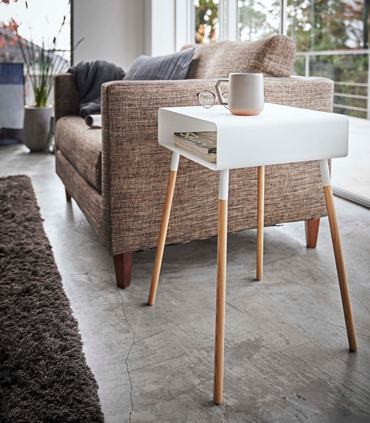 Storage Table - Tall (23" H)  - Steel + Wood