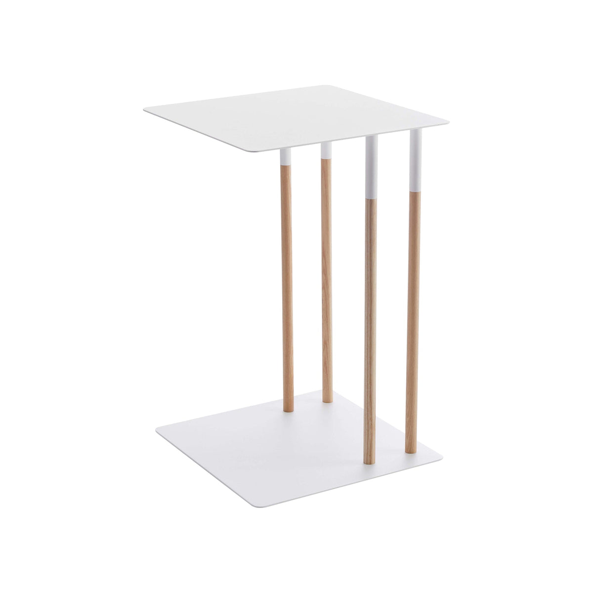 C Side Table (22" H)  - Steel + Wood